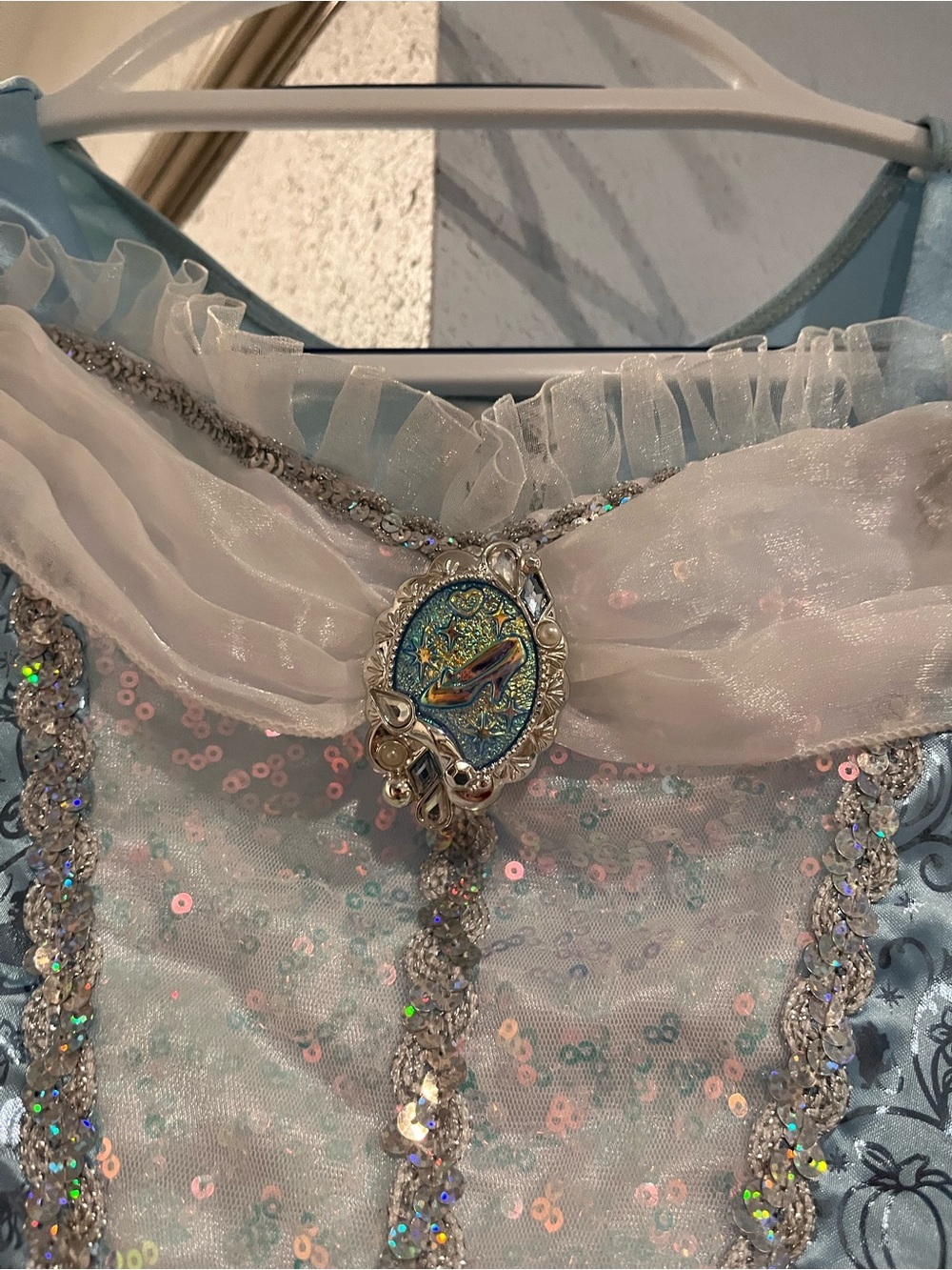 Disney Parks Cinderella Deluxe dress Puffy Skirt lined Eur Size Older Girl Sz13 - Picture 2 of 12